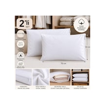 Derin %100 Pamuklu, Nefes Alabilen, Fermuarlı Tekstil Saklama Hurcu/ Yastık Kılıfı/dolgusuz 50 70 Cm Beyaz