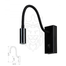 3 Watt Siyah Kasa Baykuş Duvar Aplik Diğer