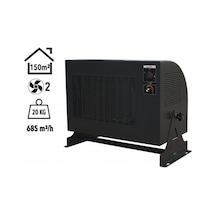 Pro 12.000w Trifaze Elektrikli Fanlı Isıtıcı Füme