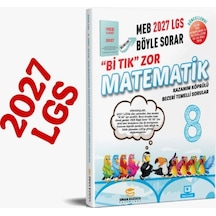 Sinan Kuzucu Yayınları 2027 8. Sınıf Bi Tık Zor Matematik Soru Bankası