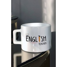 İngilizce Öğretmeni Öğretmenler Günü Hediyesi Kitap Okuyan Çocuk Baskılı Çay-Kahve Fincanı