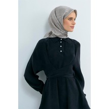 Armine İpek Eşarp 2026 Yaz - 9522-82 Koyu Taş Twill