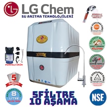Lg Chem Cool Beyazsiyah 8lt 5fl Pompalı 10 Aşama Su Arıtma Cihazı