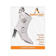 Topuklu Çizme Charm / Asafaccessory Gümüş