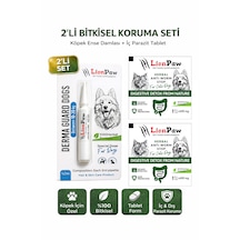 2'li Set Köpek 10-20 Kg İç Dış Parazit Bitkisel 1 Damla Ve 2 Tablet Seti
