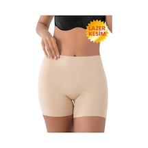 Uniquetrenders Kadın Lazer Kesim Ve Toparlayıcı Yüksek Bel Boxer Korse Ten Rengi