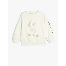 Koton Tweety Sweatshirt Lisanslı Bisiklet Yaka Uzun Kollu Ekru 5wkg10585ak Ekru Koton Tweety Sweatshirt Lisanslı Bisiklet Yaka Uzun Kollu Ekru 5wkg10585ak Ekru