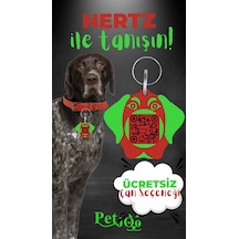 Petjoo 26.Hertz Yeşil-Kırmızı Qr'lı Köpek Künyesi