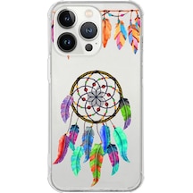 Printify Apple Uyumlu iPhone 13 Pro Max Devil Eye 6 Baskılı Şeffaf Köşe Korumalı Antişok Kılıf 0166f
