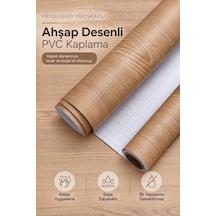 Deconitte Kendinden Yapışkanlı Doğal Meşe Ahşap Desenli Mobilya Dolap Masa Tezgah Dekoratif Kaplama 60x100cm