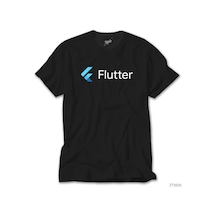 Flutter Siyah Tişört Siyah
