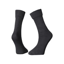 Erkek, Kışlık Tekli Koyu Gri Renk Soket Çorap, Kalın, Sıcak Ve Rahat 40-46