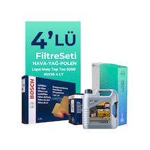 Bosch Volkswagen Golf 1.0 Tsi Filtre Bakım Seti Liqui Moly Motor Yağlı (2017-2019) 4 Lü -