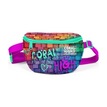 Coral High Pembe Lacivert Grafiti Yazılı Bel Çantası 11537 Lacivert