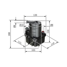 BOSCH 450906174 Mazot Filtresi Polo Classıc Caddy II 96- Transporter T4 / Cordoba 1.9 TDI 2.5 TDI 2.4D