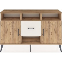Arges Konsol 5 Raflı Tek Çekmeceli 2 Kapaklı 132x30x83 Çam-çam/aytaşı Çam/aytaşı