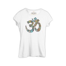 Yoga - Logo Beyaz Kadın Tshirt 001