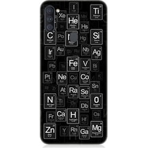 Samsung Galaxy M11 Uyumlu Elementler Ve Sembolleri Desenli Silikon Kılıf