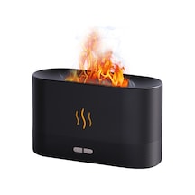 Youtek Siyah Usb Aroma Nemlendirici: Simülasyon Ateşi, Gece Lambası Ve Otomatik Kapatma Özelliği - Ev Kullanıma Uygun Nem Verici