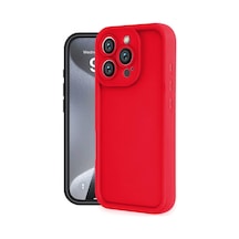 Apple iPhone  Uyumlu- 16 Pro Max Kılıf Viera Silikon - Kırmızı