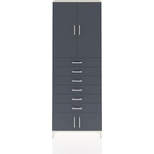 Arges Dolap 3 Raflı 6 Çekmeceli 4 Kapaklı 88x30x243 Aytaşı-an... Aytaşı
