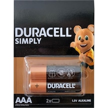 Duracell LR03/MN2400 Simply AAA İnce Kalem Pil 2'li