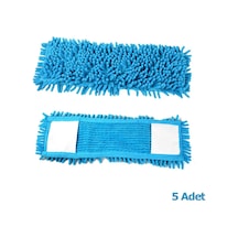 Cod-ex Mikrofiber Islak Kuru Nemli Makarna Şönil Palet Tablet Mop Yedeği 40 CM  5 Adet