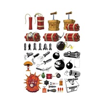 Dinamit Sticker Set 1 20 Parça Telefon, Tablet, Defter, Laptop Sticker