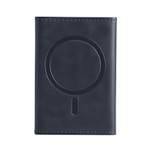Tema Magsafe Deri Kartlık - Lacivert Diğer