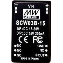Meanwell Scw03b-15 200 Ma 18-36v İn 15v Out Dc/dc Konvertör