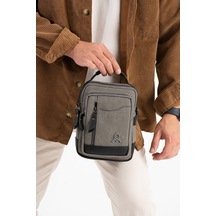 M 422 Mega Bag Erkek Portföy Omuz Çantası Gri-siyah Gri - Siyah