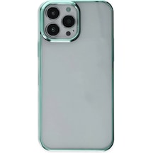 Apple iPhone Uyumlu 14 Pro Max Kılıf Element Silikon - Yeşil Düz Renkli