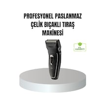 Profesyonel Şarjlı Saç Ve Sakal Tıraş Makinesi Çelik Bıçaklı, Ayarlanabilir Başlıklı, Kablosuz