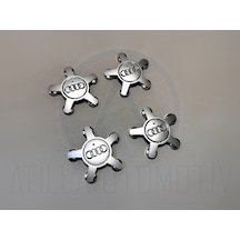 4 X Audi Q5 8r 09-17 Ahtapot Çelik Jant Göbek Seti Gri 112mm