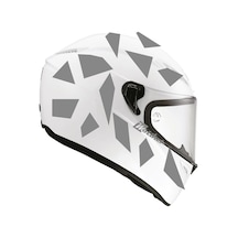 Kare Gri Kamuflaj Kask Sticker Modeli