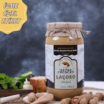 Laçoko Kişiye Özel Şekersiz Saf Katkısız Fıstık Ezmesi Glutensiz Vegan Doğal Çifte Kavrulmuş Parçacıklı Extra Crunchy Yer Fıstığı Ezmesi 1 KG