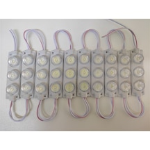 Carub Camlı Parmak Led Lamba Beyaz 12 Volt Su Geçirmez 10.Lu 3M