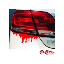 2 Adet Kan Damlası Far Sticker Oto Sticker Araba Sticker