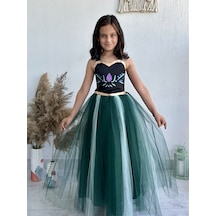 Anna Kız Çocuk Kostümü Yeşil Anna Kız Çocuk Kostümü Yeşil