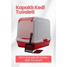 Temizpati Kapalı Kedi Tuvaleti + Kürek