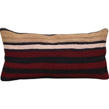 Zehra Abla Halı Yeni El Dokuma Dekoratif Lumbar Kilim Kırlent Yastık Kılıfı 6166