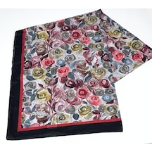 Bonjela Soft Pamuk Şal-75 X 190 -06573 Siyah-bordo