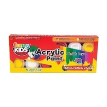 Funny Kids Akrilik Boya 15 Ml 12 Li Set 3150 Kırmızı