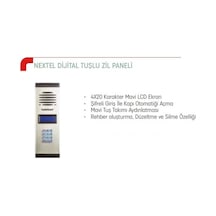 Netelsan M.u.pxl.00108 Nextel Dijital Tuşlu Zil Paneli X-l
