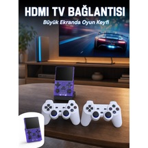 Mey İthalat Retro Oyun Konsolu 2 Kablosuz Oyun Kolu Ve Ips Ekranlı