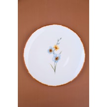 Tabak Evi Porselen Azelya Düz Tabak 19,50cm Aly1 Tekli Krem
