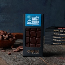 Aroha Şeker İlavesiz Vegan Hurma Özlü Bitter Çikolata - %85 Kakao 80 G