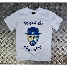Breaking Bad Baskılı Unisex %100 Pamuk Beyaz T-shirt Beyaz