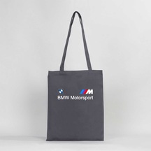 Bmw Logo M Power Motorsport Gri Gabardin Bez Çanta