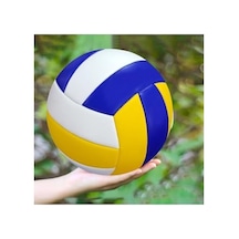 Dikişli Voleybol Topu - Yumuşak Deri İle Üretilmiştir Açık Gri